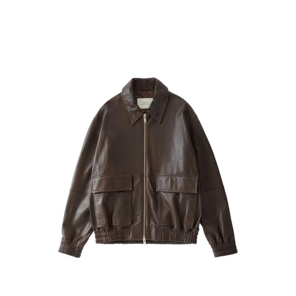 Studio Nicholson Brown Jackets - Leather Jackets Men